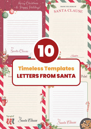 Printable letters from Santa Template [Instant Download]
