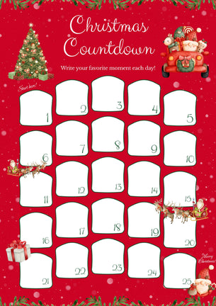 Printable Advent Calendar [Instant Download]